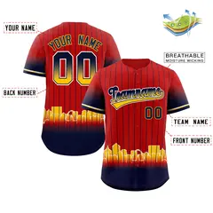 Red St. Louis City Silhouette Baseball Jersey 2
