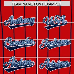 Red Washington City Silhouette Baseball Jersey 3