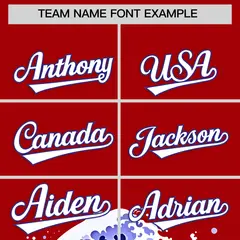 Red Wave Graffiti Pattern Baseball Jersey 3