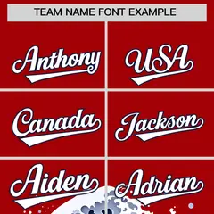 Red Wave Graffiti Pattern Baseball Jersey 3