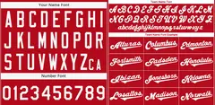Red White-Black Authentic Classic Baseball Jersey 3