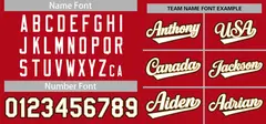 Red White-Black Authentic Classic Baseball Jersey 3