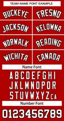 Red White-Black Classic Basketball Jersey 2