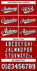 Red White-Black Classic Basketball Jersey 3