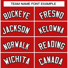 Red White-Black Classic Hockey Jersey 3