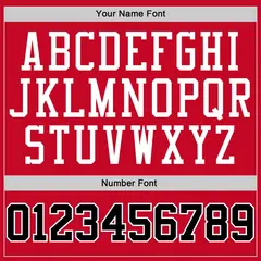 Red White-Black Classic Sets Basketball Jersey 4