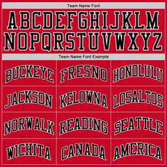 Red White-Black Classic Sets Basketball Jersey 5