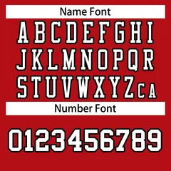 Red White-Black Classic Style Authentic Football Jersey 4