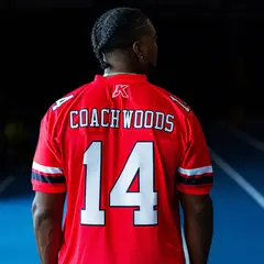 Red White-Black Classic Style Mesh Authentic Football Jersey 3