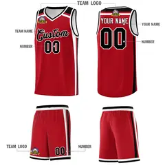 Red White Black Color Charge Series Team Basketball Jersey 5