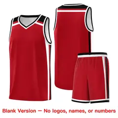 Red White Black Color Charge Series Team Basketball Jersey 7