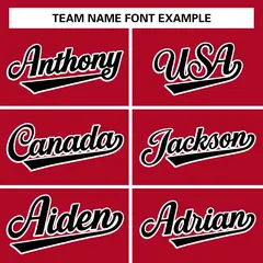 Red White-Black Full-Snap Color Block Varsity Letterman Jacket 5