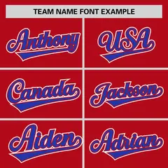 Red White Classic Authentic Sleeveless Baseball Jersey 3