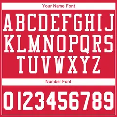 Red White Classic Basketball Jersey Set 4