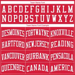 Red White Classic Basketball Jersey Set 5