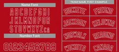 Red White Classic Curved Sets Basketball Jersey 4
