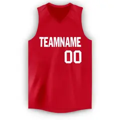 Red White Classic Men/Boy Athletic Basketball Jersey 5