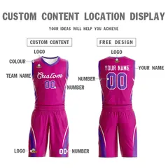 Red White Classic Mesh Basketball Jersey Sets 3