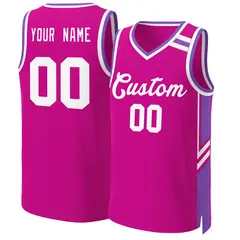 Red White Classic Mesh Basketball Jersey 1