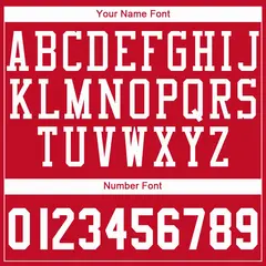 Red White Classic Sport Game Basketball Jersey 3