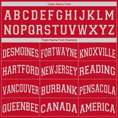 Red White Classic Tank Top Basketball Jersey 4