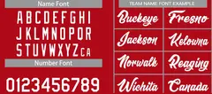 Red White Classic Team Basketball Jersey 4