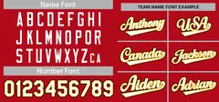 Red White Full-Button Classic Baseball Jersey 3