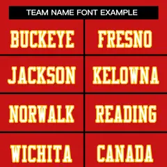 Red White-Gold Classic Style Mesh Authentic Football Jersey 3