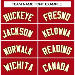 Red White-Gold Classic Varsity Full-Snap Letterman Jacket 3