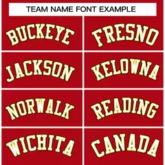 Red White-Gold Classic Varsity Full-Snap Letterman Jacket 3