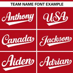 Red White Gradient Thick Stripe Raglan Baseball Jersey 3