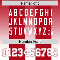 Red White Gradient Vertical Stripe Fashion Football Jersey 4