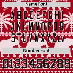 Red White Graffiti Pattern Bossinia Style Baseball Jersey 4