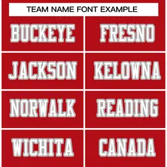 Red White-Gray Classic Style Authentic Football Jersey 3