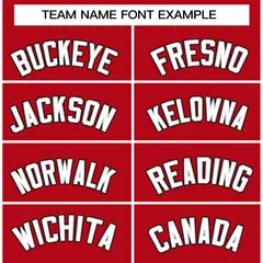 Red White-Gray Classic Varsity Full-Snap Letterman Jacket 3