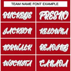 Red White-Gray Classic Varsity Full-Snap Letterman Jacket 3