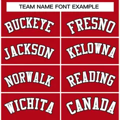 Red White-Gray Classic Varsity Full-Snap Letterman Jacket 3