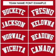 Red White-Gray Classic Varsity Full-Snap Letterman Jacket 5