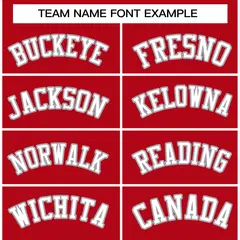 Red White-Gray Raglan Varsity Full-Snap Letterman Jacket 3