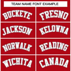 Red White-Gray Raglan Varsity Full-Snap Letterman Jacket 5