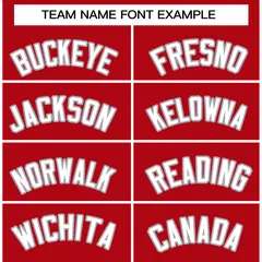 Red White-Gray Raglan Varsity Full-Snap Letterman Jacket 5