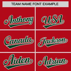Red White-Green Raglan Three Stripes Varsity Letterman Jacket Hoodie 5