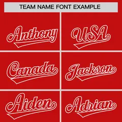 Red White Grid Blur Pattern Baseball Jersey 3