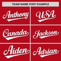 Red White Horizontal Stripe Pullover Baseball Jersey 3