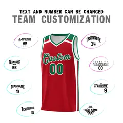 Red White Kelly Green Color Charge Series Basketball Jersey 4