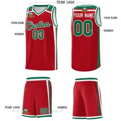 Red White Kelly Green Color Charge Series Basketball Jersey 5