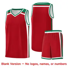 Red White Kelly Green Color Charge Series Basketball Jersey 7