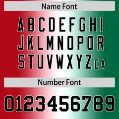 Red White-Kelly Green Gradient Football Jersey 4