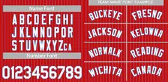 Red White-Light Blue Stripe Baseball Jersey 3