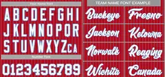 Red White-Light Blue Stripe Baseball Jersey 3